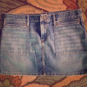 Denim jean skirt